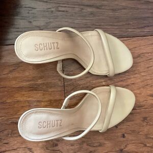 SCHUTZ Women's Cream Heels